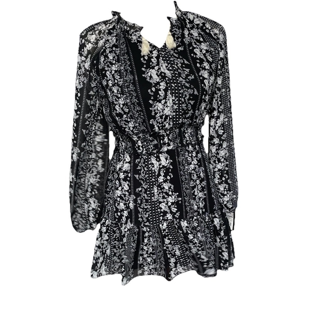 Art Class Girls Black Paisley Boho Dress Size 10/12 NWT